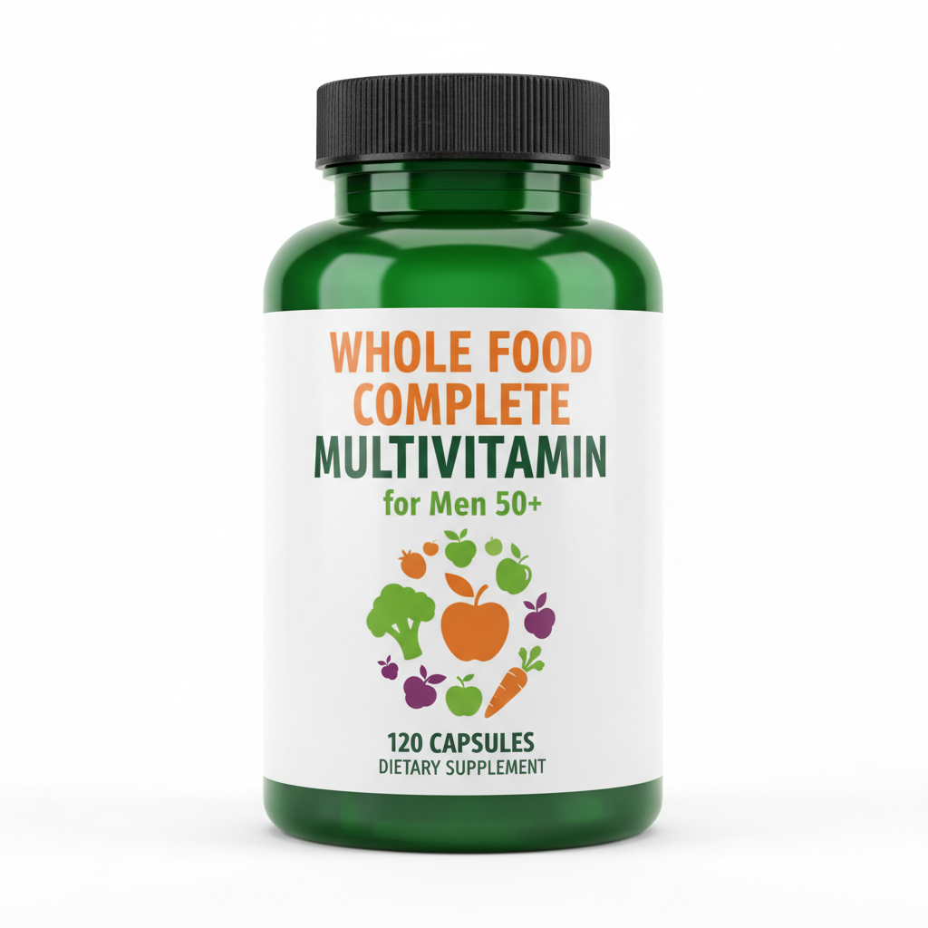 NATURELO Whole Food Multivitamin for Men 50+