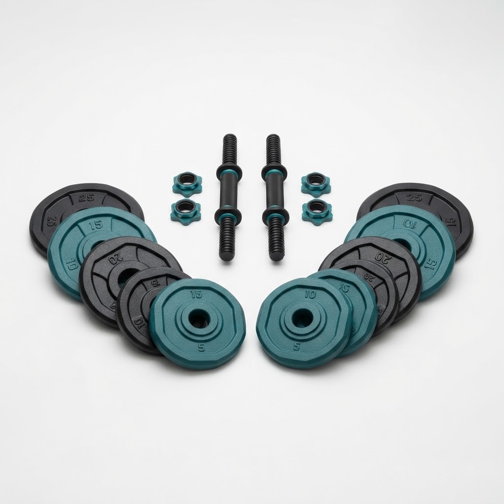 Adjustable Dumbbell Plate & Handle Kit