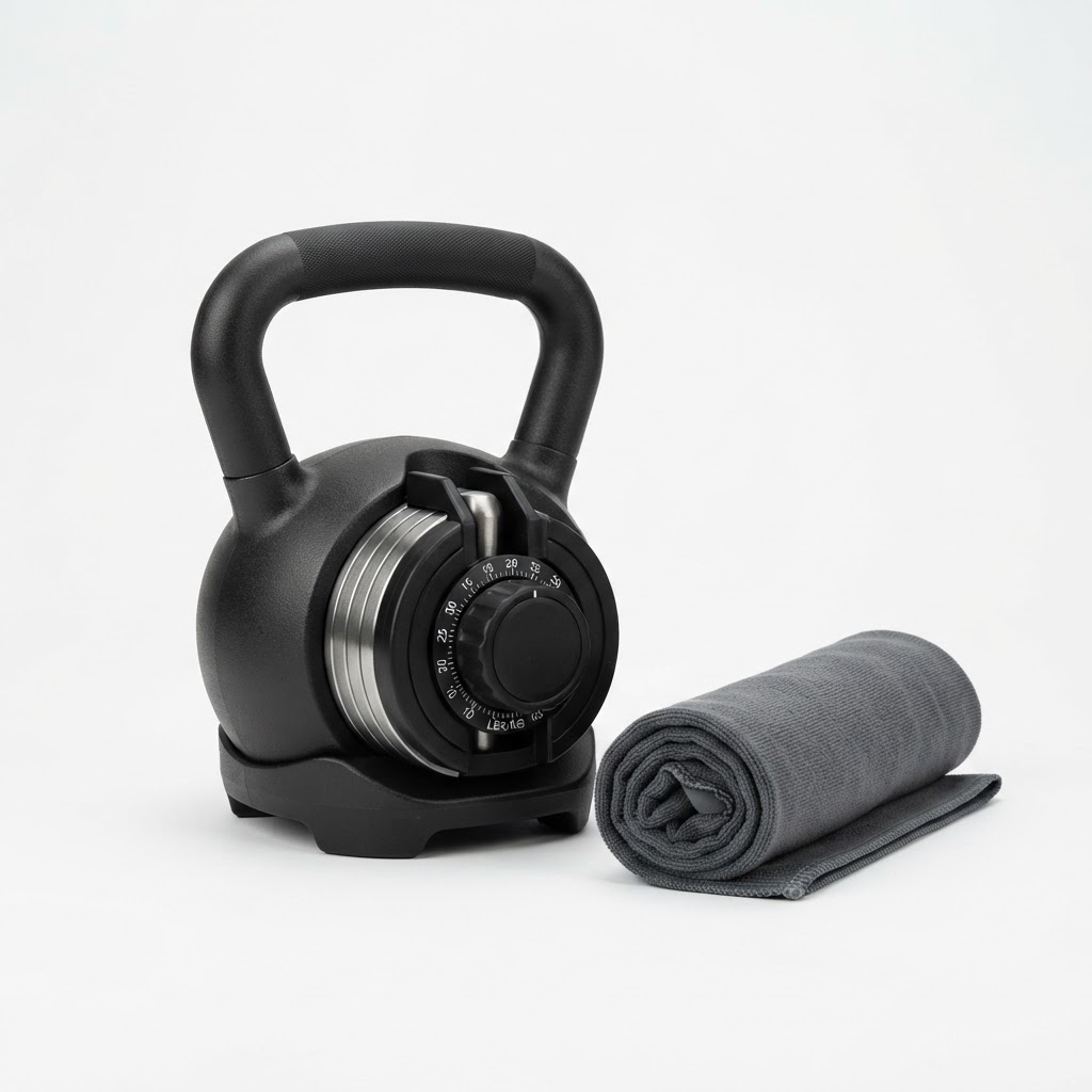 Adjustable Kettlebell with Quick-Select Plates