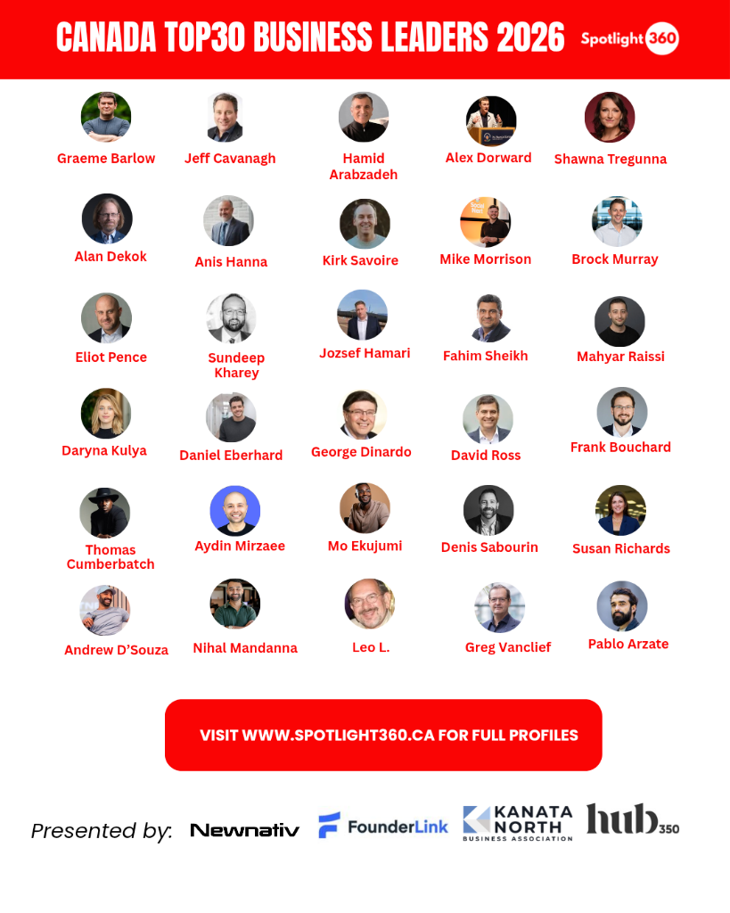 Canada Top 30 Business Leaders 2026 — portrait grid