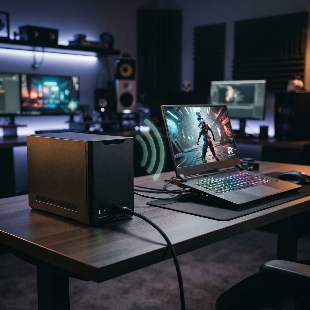 WiCi One: The First Wireless eGPU Streams an RTX 5090 Over Wi-Fi 7