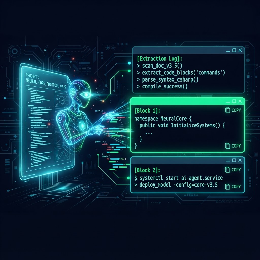 How to Prompt an AI Agent to Extract and Format Code Commands From Blog Posts