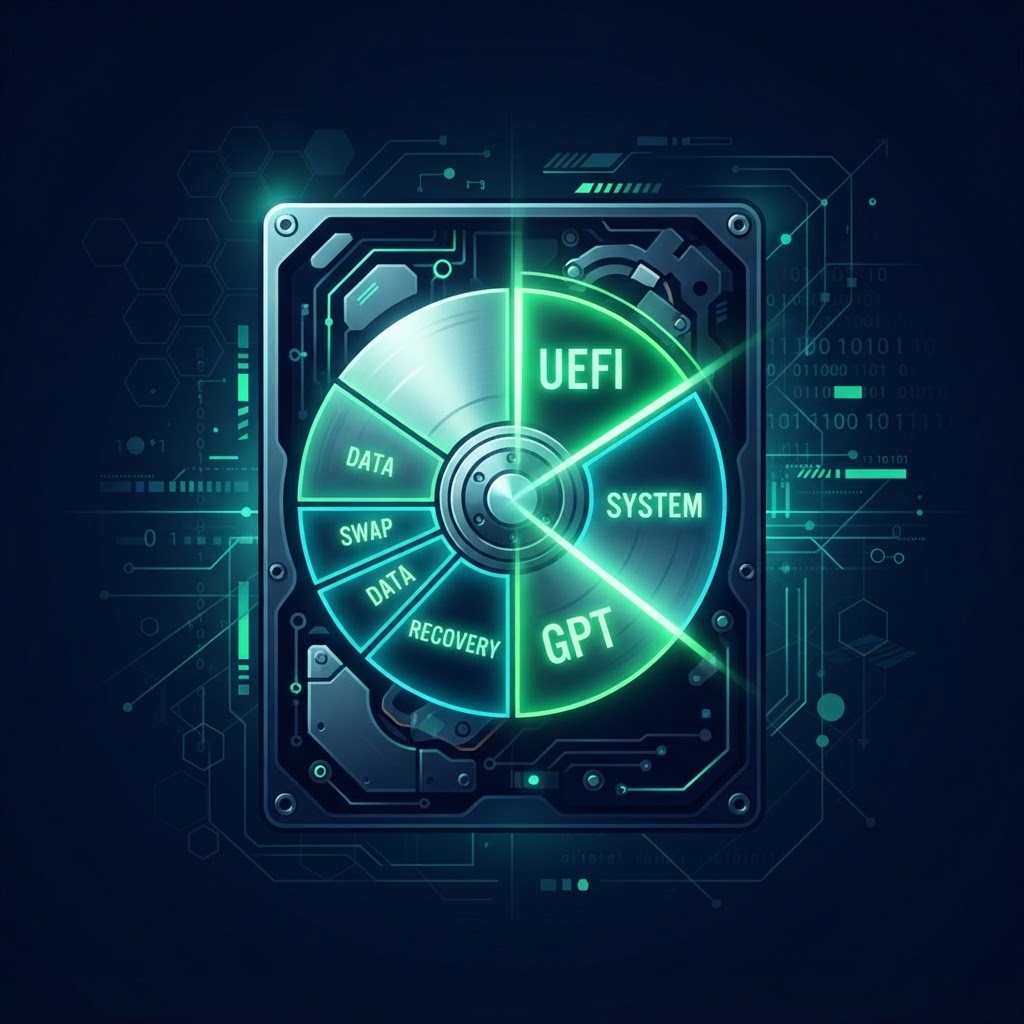 Manual Partitioning in Ubuntu 20.04 — Complete UEFI + GPT Setup Guide