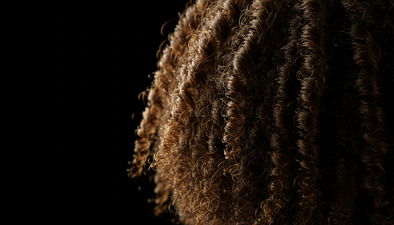 Macro close-up of textured coils with golden highlights