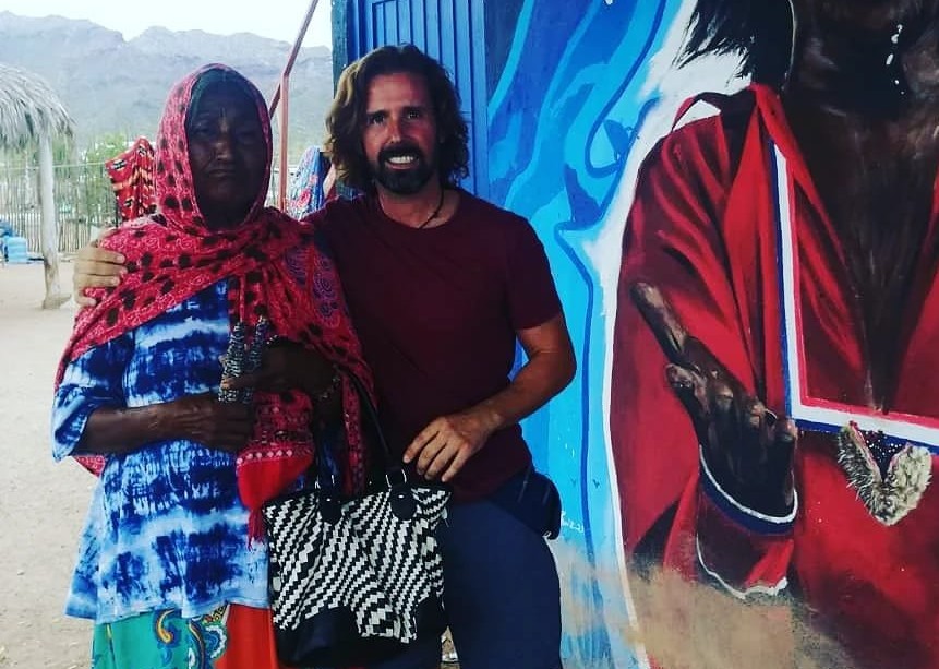 Juan Diego with the Seri community