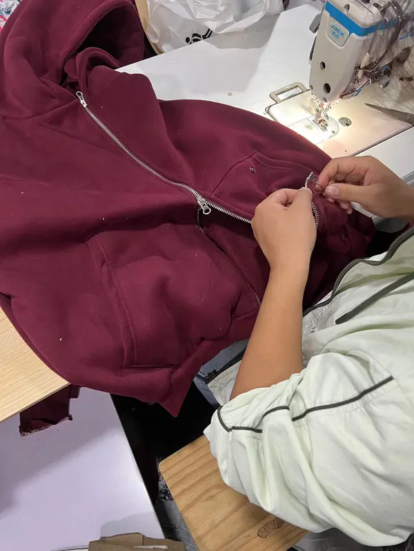 Custom hood construction detail