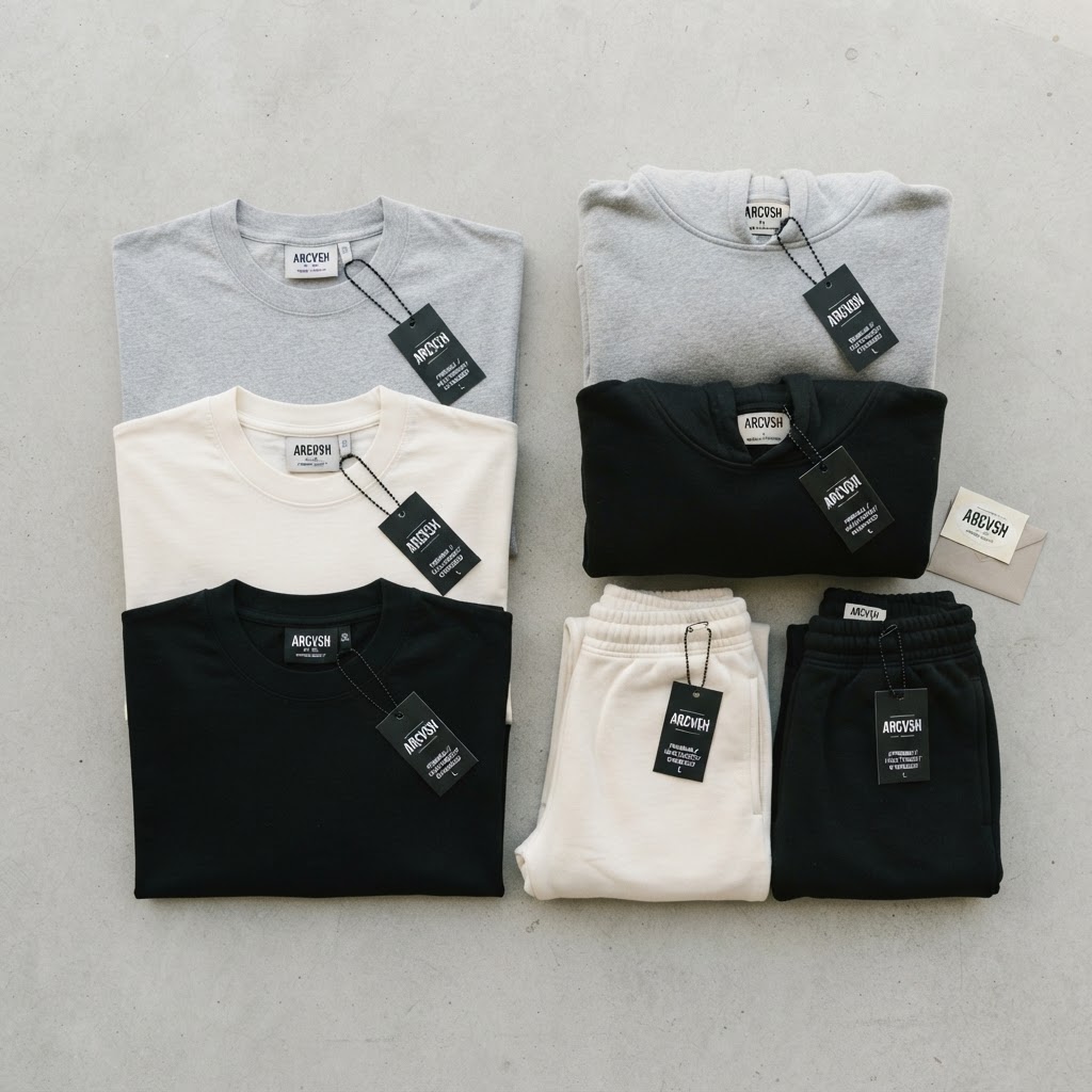 Folded premium apparel