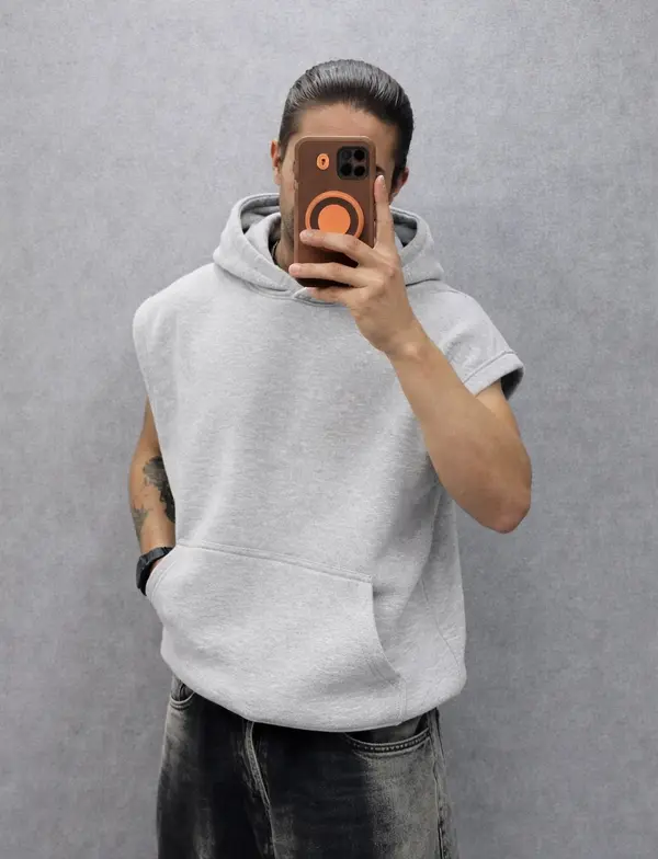 Hooded Vests & Sleeveless Hoodies