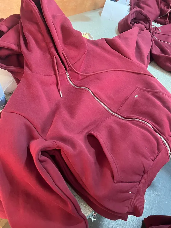 Custom zipper and hardware detail