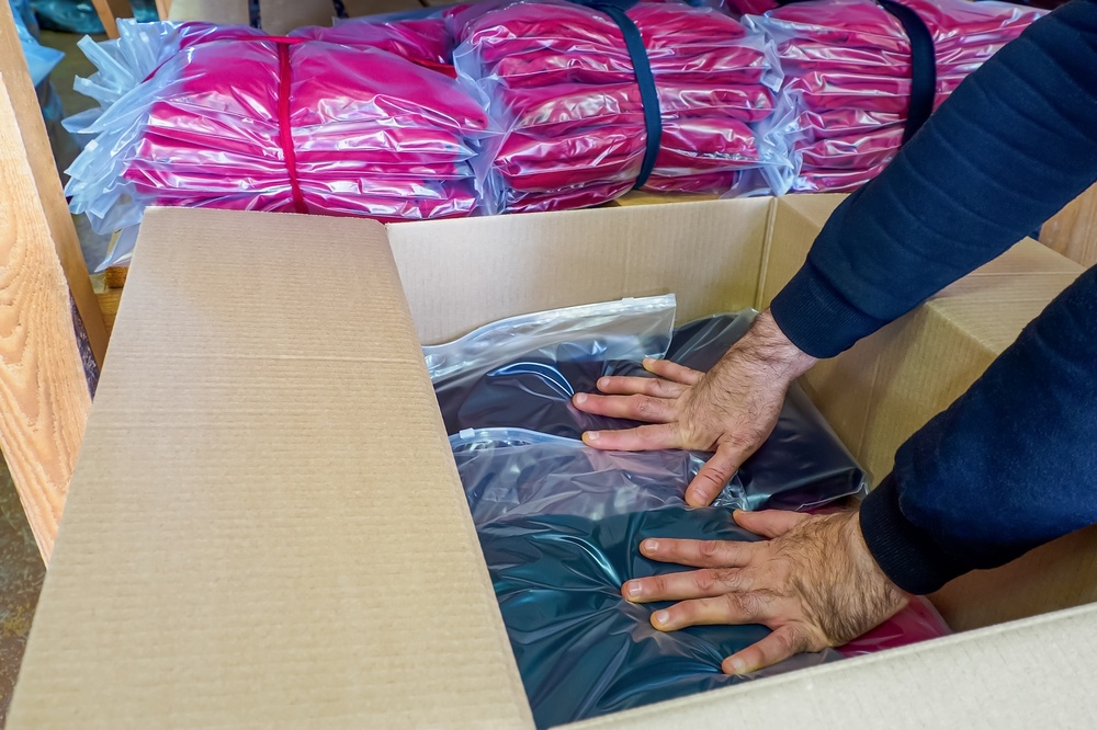 Custom branded packaging for private label clothing
