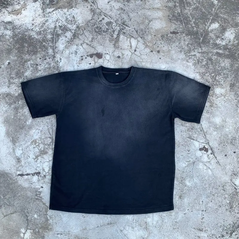 Heavyweight Washed Tee — Black