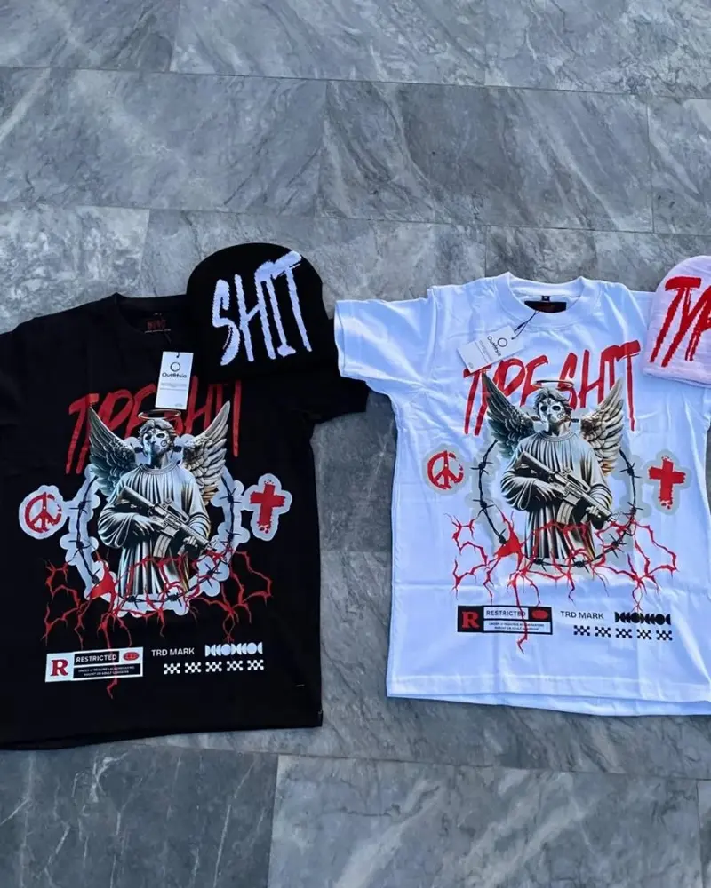 Type Shit Graphic Tee — Black & White