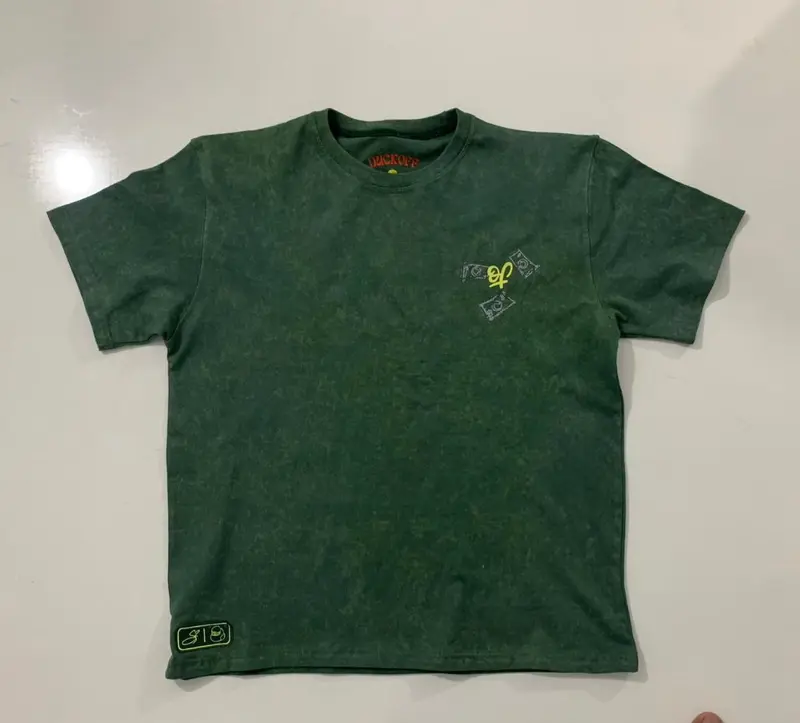 DuckOff Acid Wash Tee — Forest Green