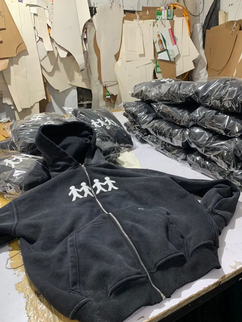 Bulk Production — Zip Hoodies