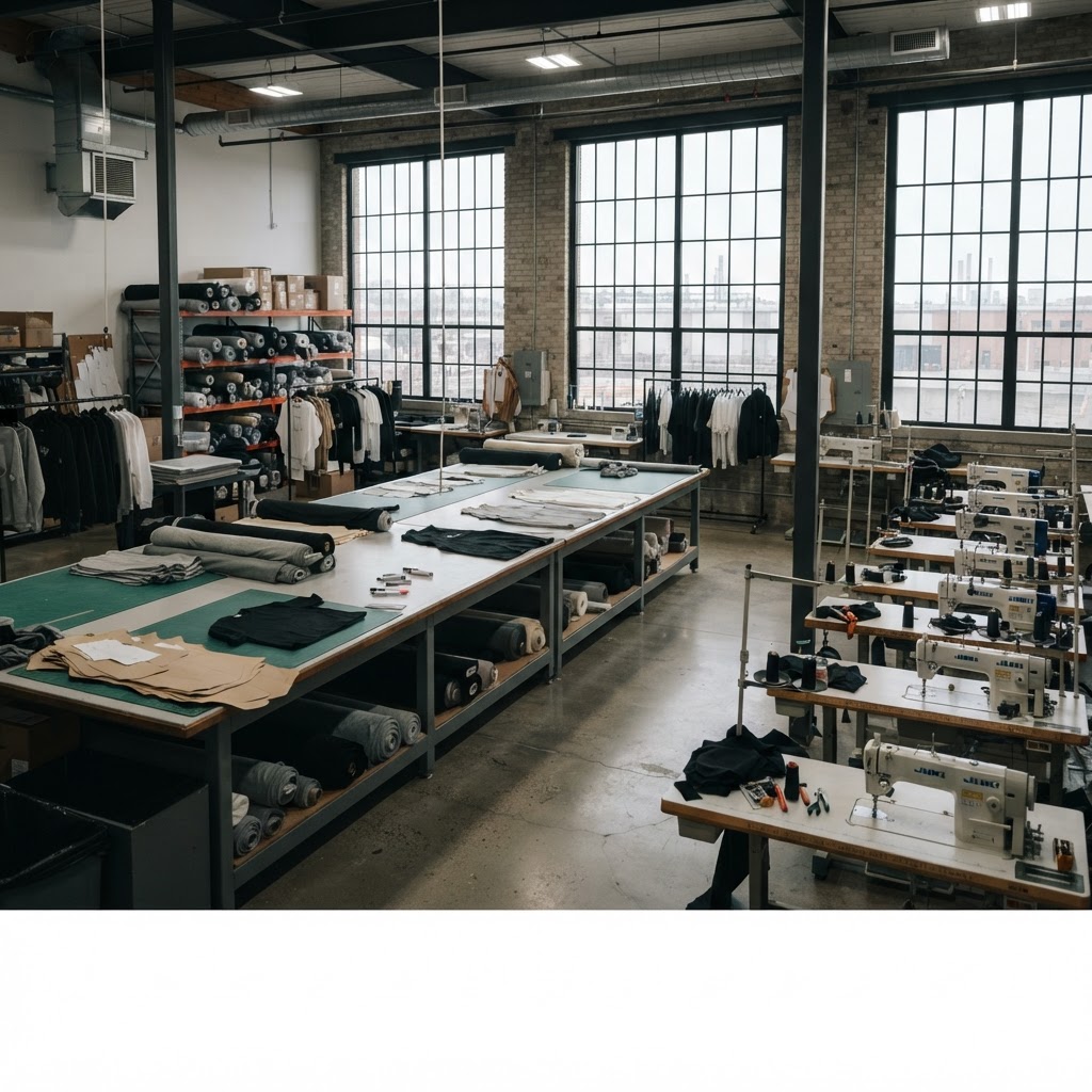 Clothing manufacturing workshop