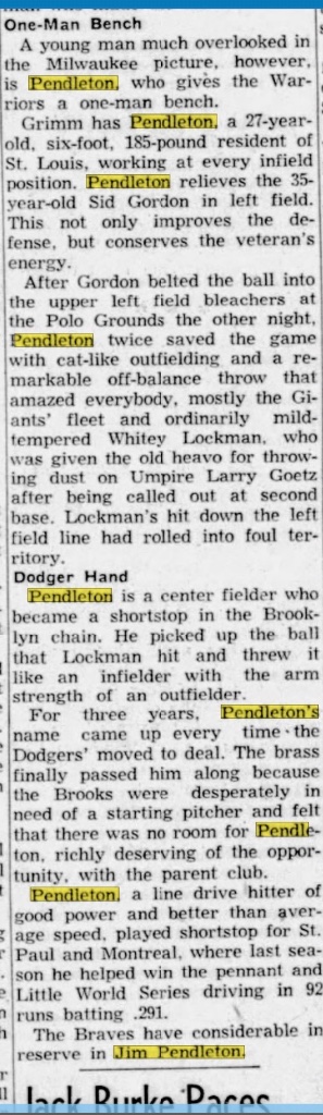 Pendleton: The One-Man Bench