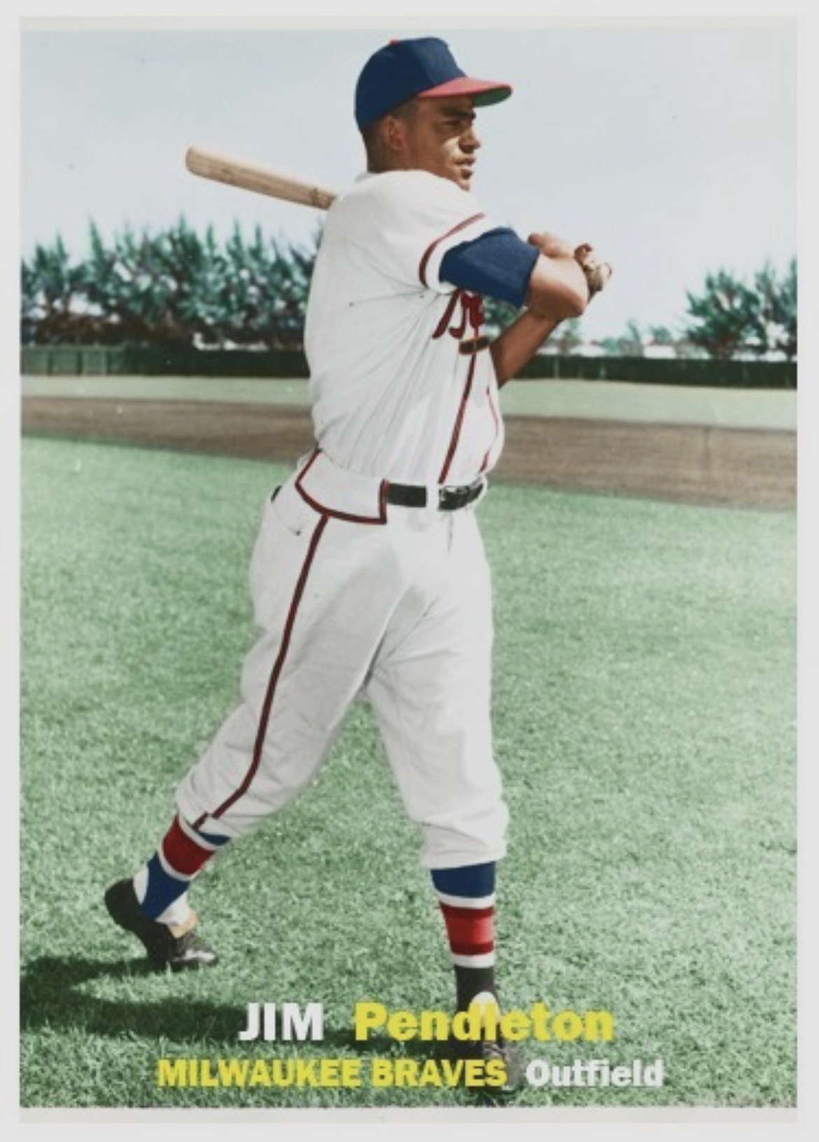 Jim Pendleton at bat