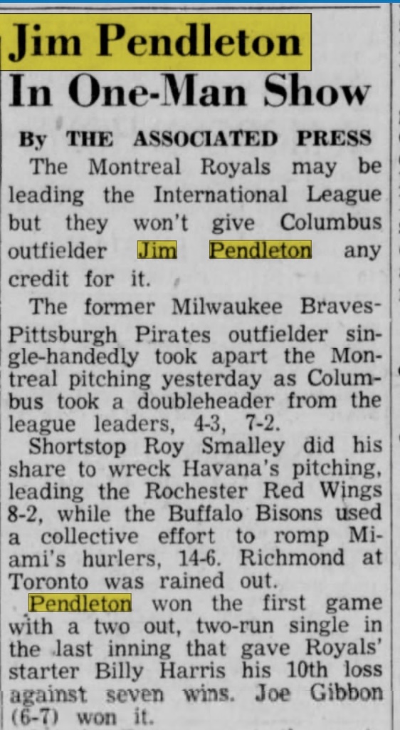 Jim Pendleton In One-Man Show