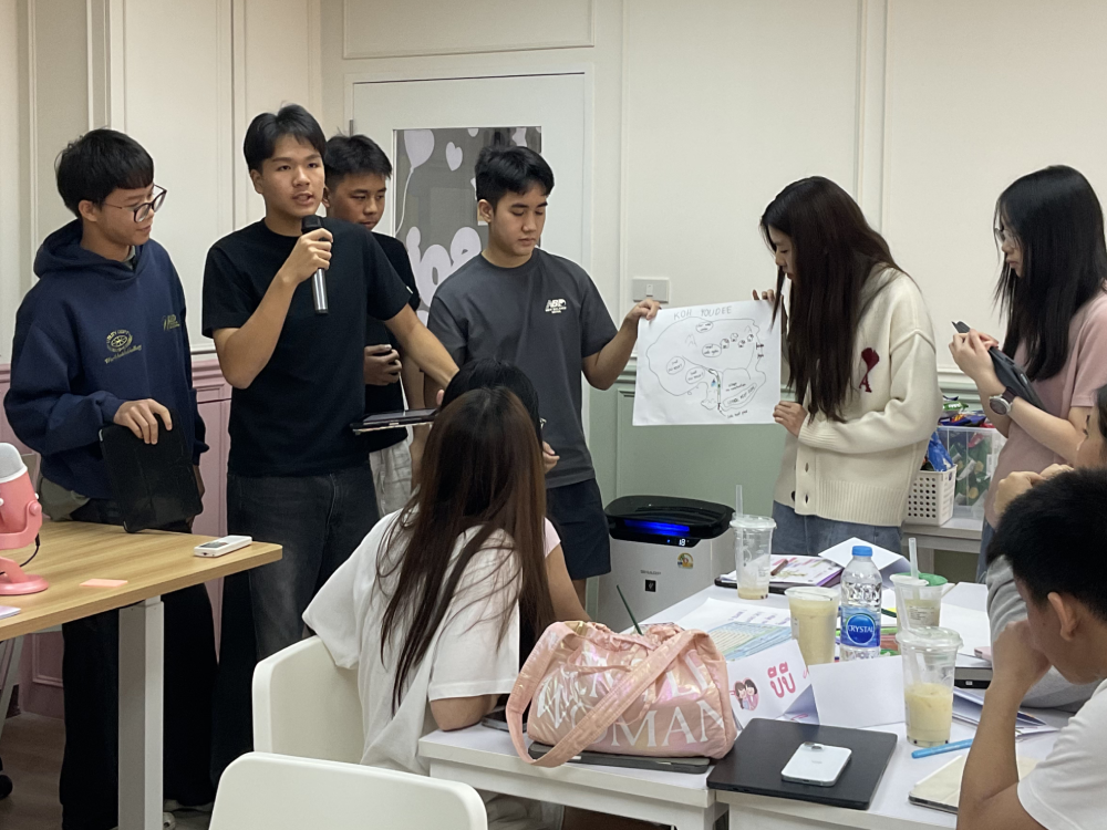 นักเรียน Teamwork Spirit BAScii นำเสนอผลงานในคลาส