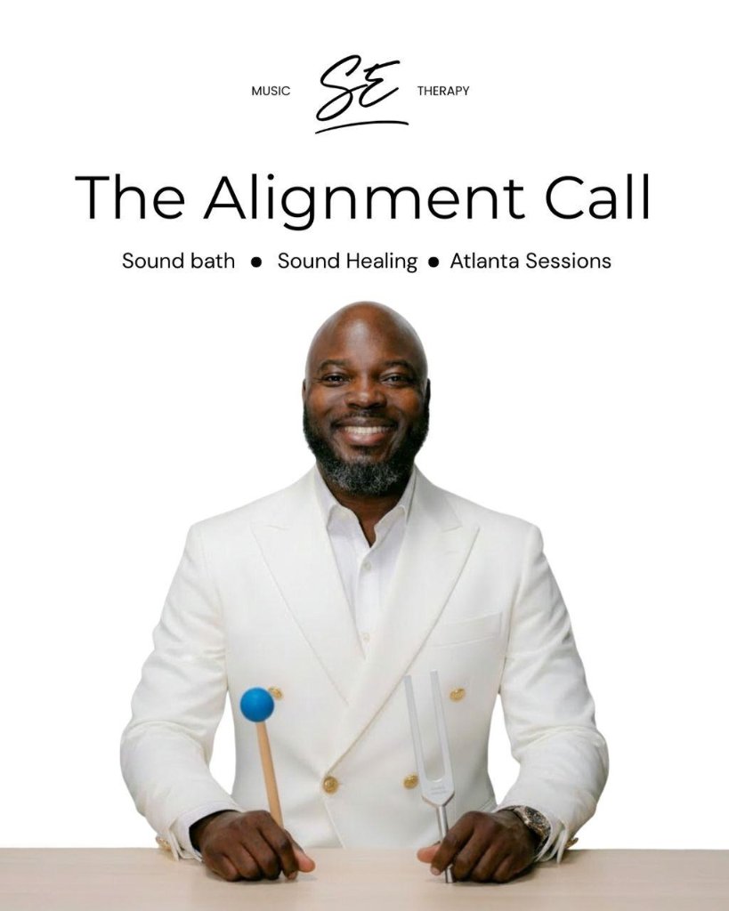 Shola Emmanuel , The Alignment Call, Sound Bath and Sound Healing Atlanta