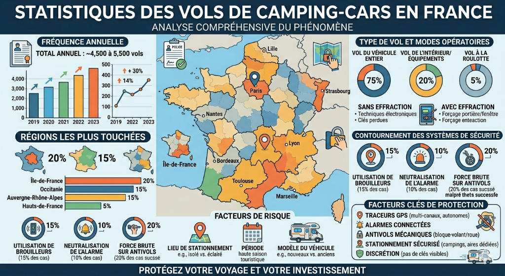 Statistiques des vols de camping-cars en France