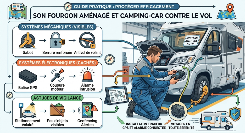 Comment protéger efficacement son fourgon aménagé contre le vol