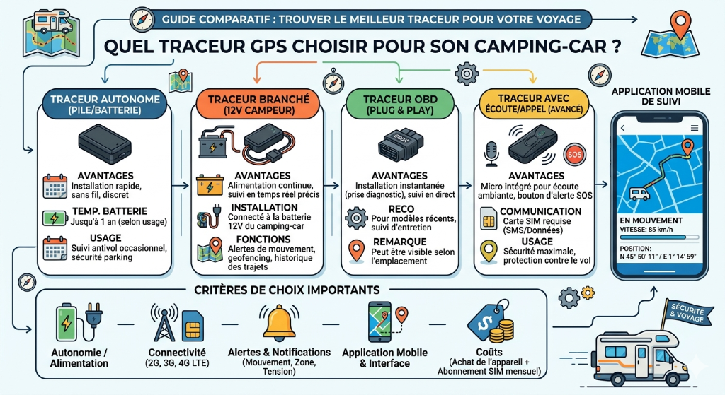 Quel traceur GPS choisir pour son camping-car ?