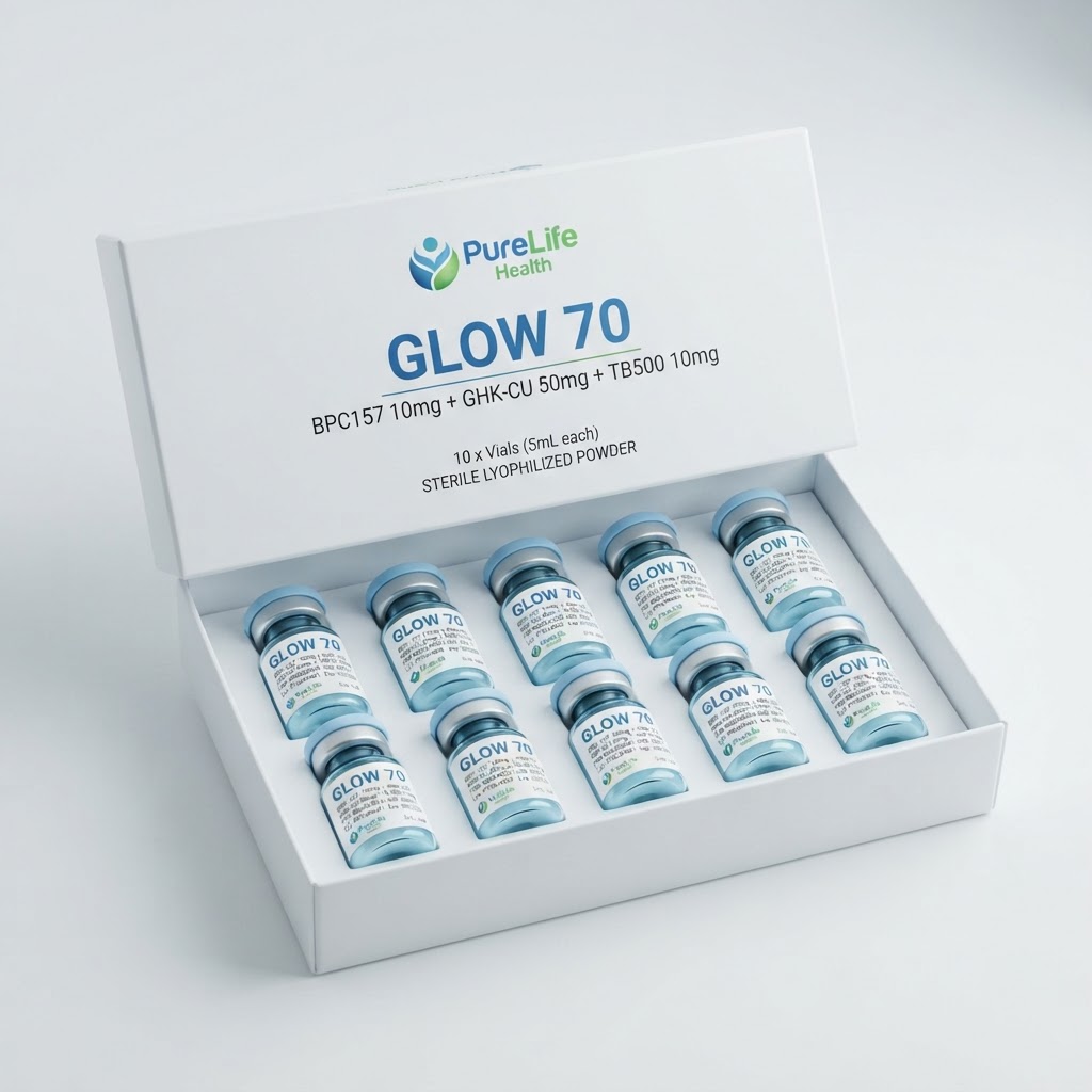 GLOW 70 (BPC157 10mg + GHK-CU 50mg + TB500 10mg)