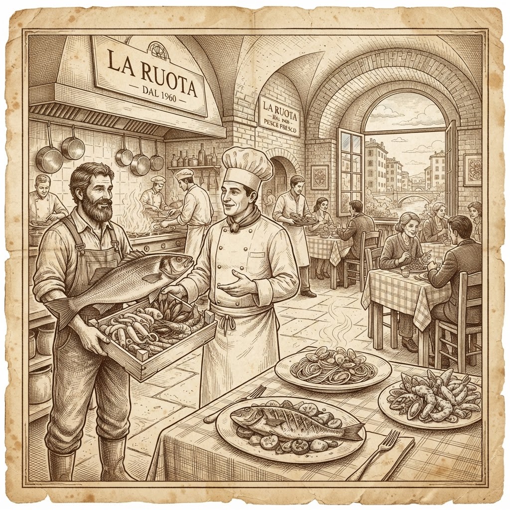 Dove mangiare pesce fresco a Roma Marconi: La Ruota