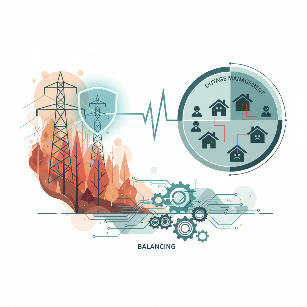 Balancing Wildfire Protection with Outage Management