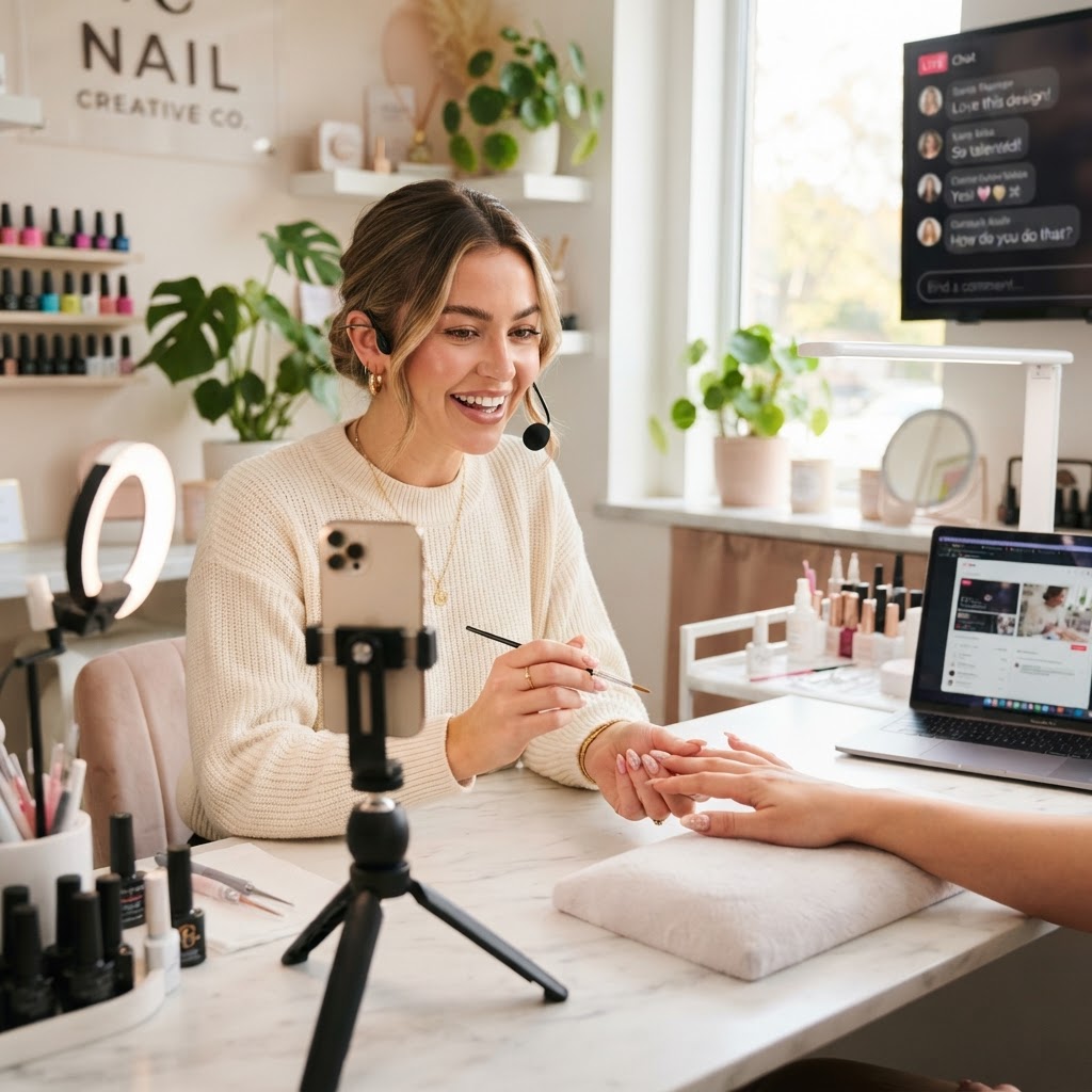 The Creator-Artist Hybrid: Scaling Your Nail Business Through Live Streaming and Digital Monetization