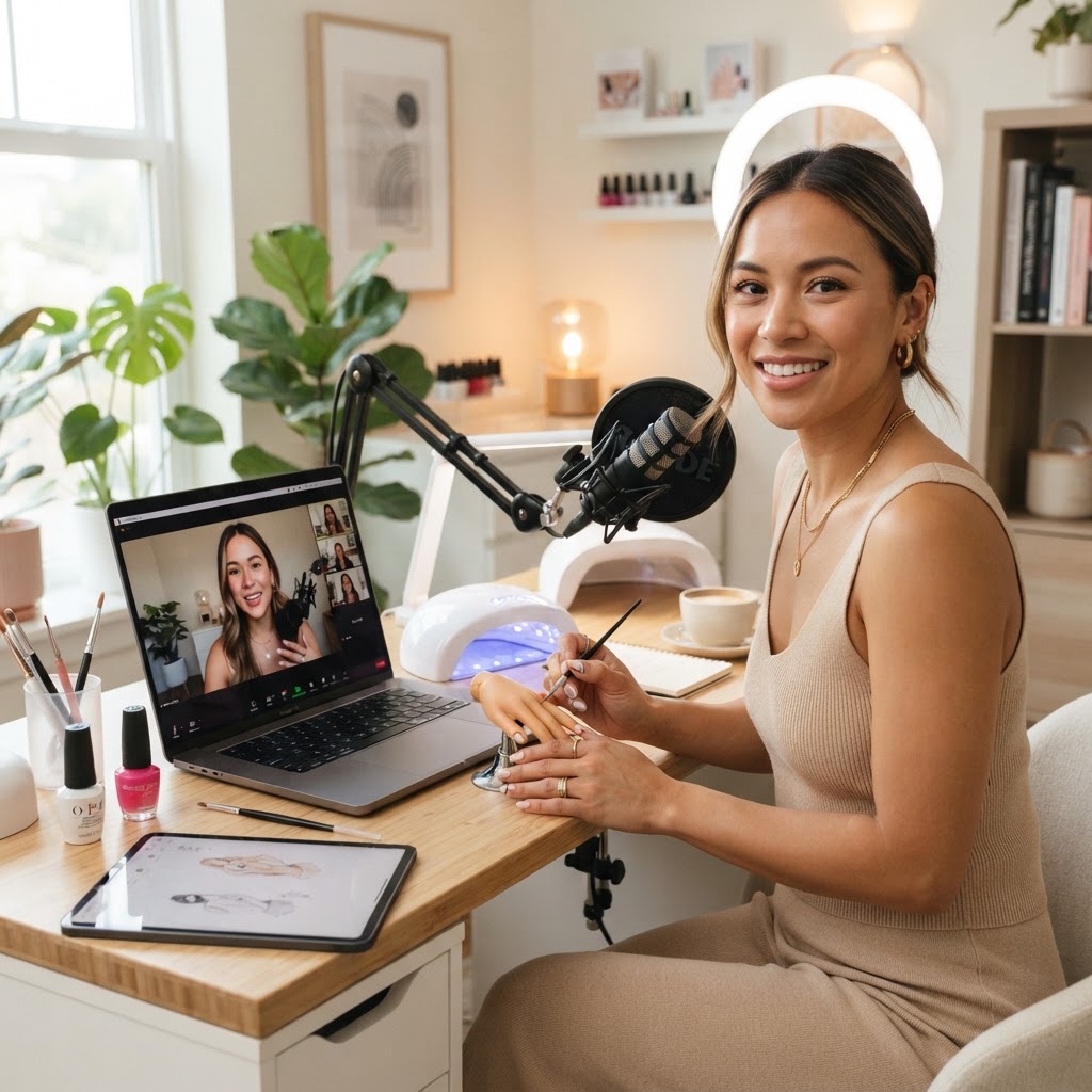 The Virtual Manicure: Translating In-Salon Expertise into a Digital Creator Business