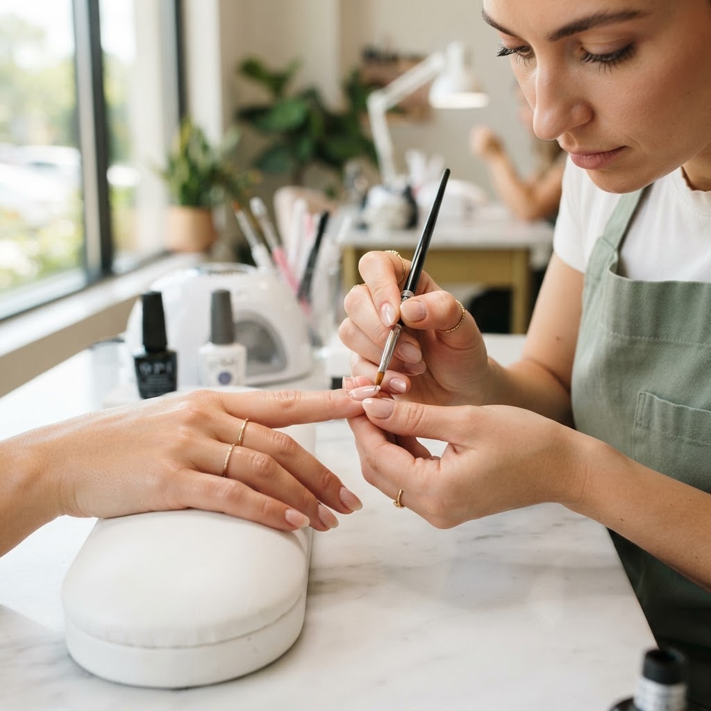 The 'Orbital Pivot' Technique: Precision Refinement for Cuticle-Adjacent Gel Application