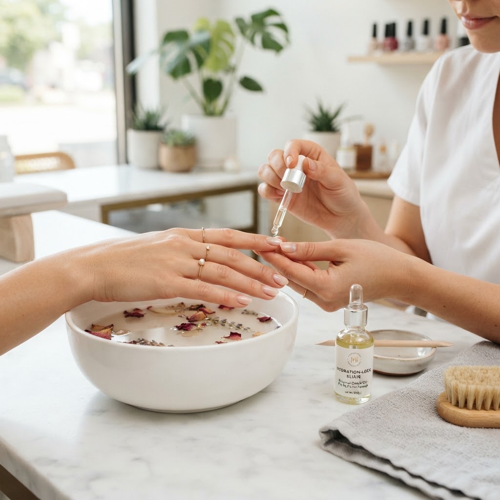 The 'Hydration-Lock' Protocol: Managing Product Adhesion on Dehydrated Nail Plates