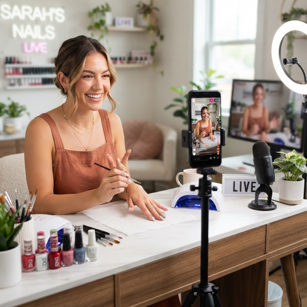 The Virtual Manicure: Monetizing Your Nail Artistry Through Interactive Live Streaming