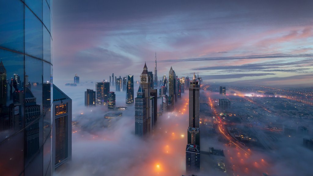 Dubai skyline at dawn representing commercial infrastructure and international partnership