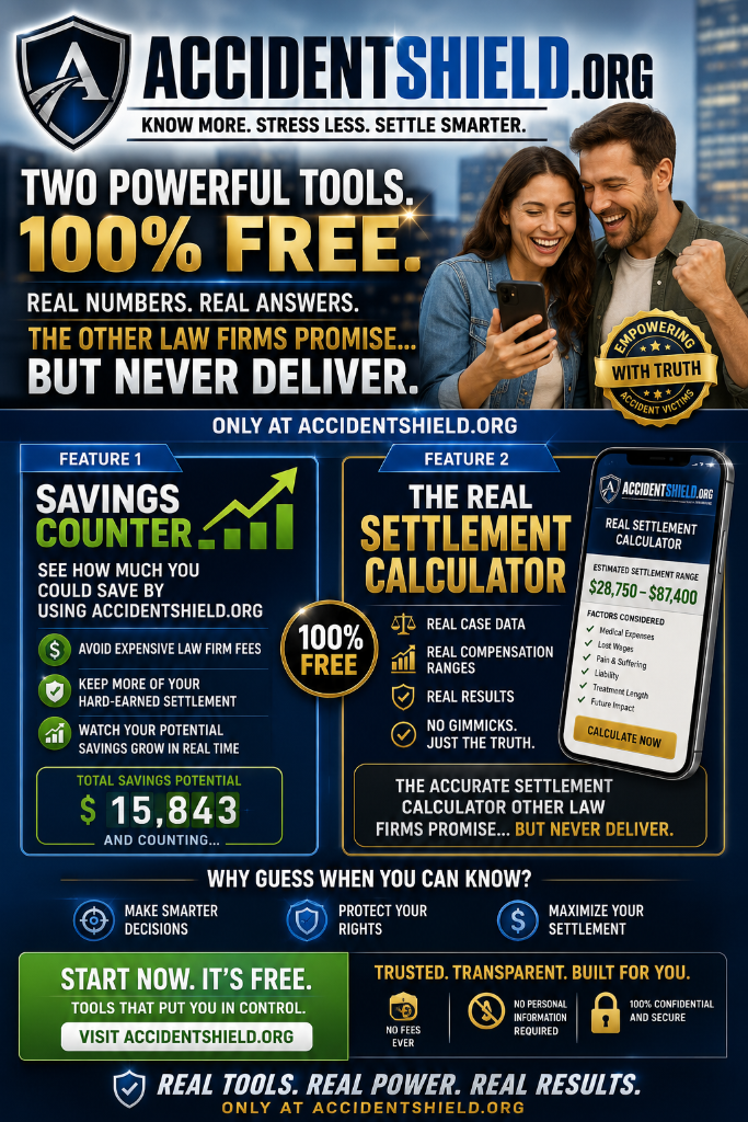 Accident Shield - Two Powerful Tools. 100% Free.