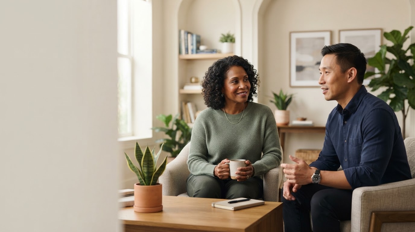 Clinical professionals in conversation