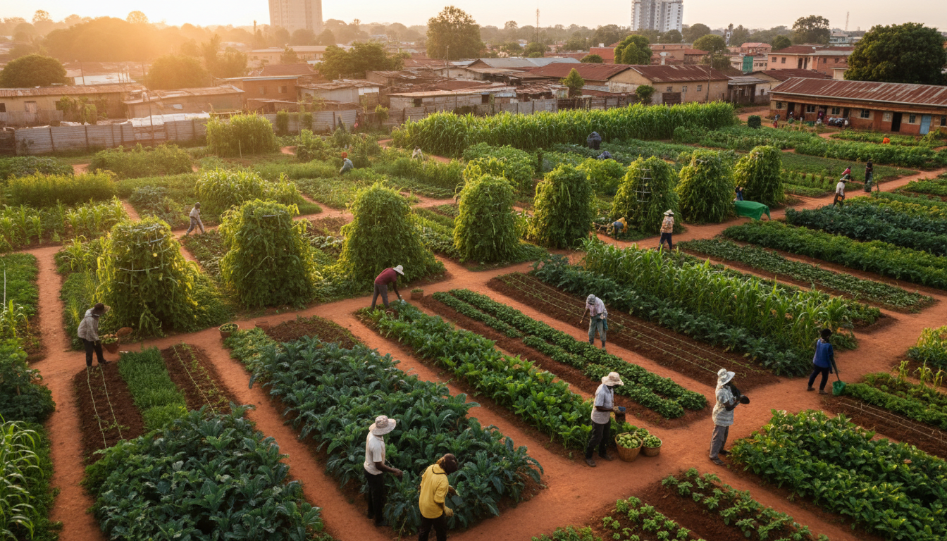 Community urban farm in Nairobi