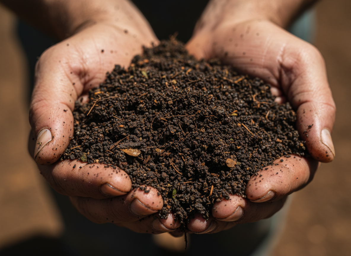 Rich volcanic soil of the Yungas