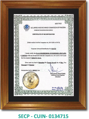 SECP – CUIN- 0134715