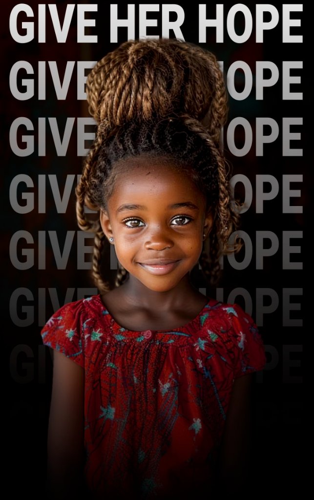 Young girl from Liberia smiling with hope
