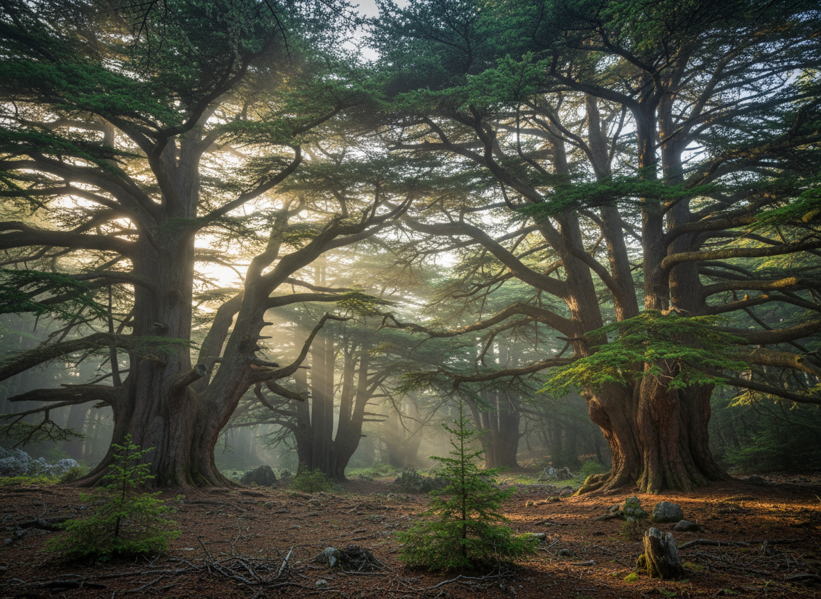 Cedars of God - ancient cedar forest in Lebanon's mountains