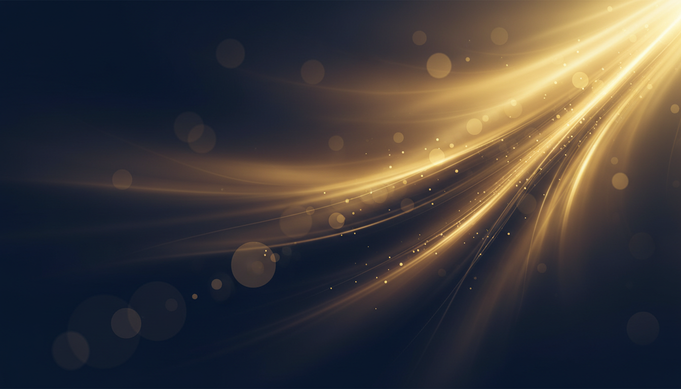 Golden light rays symbolizing faith and hope