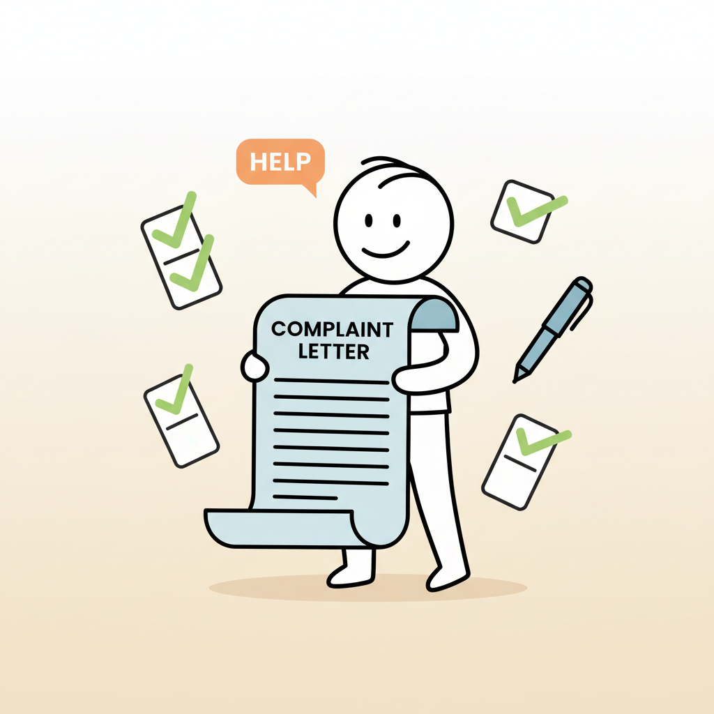Structured case file with documents