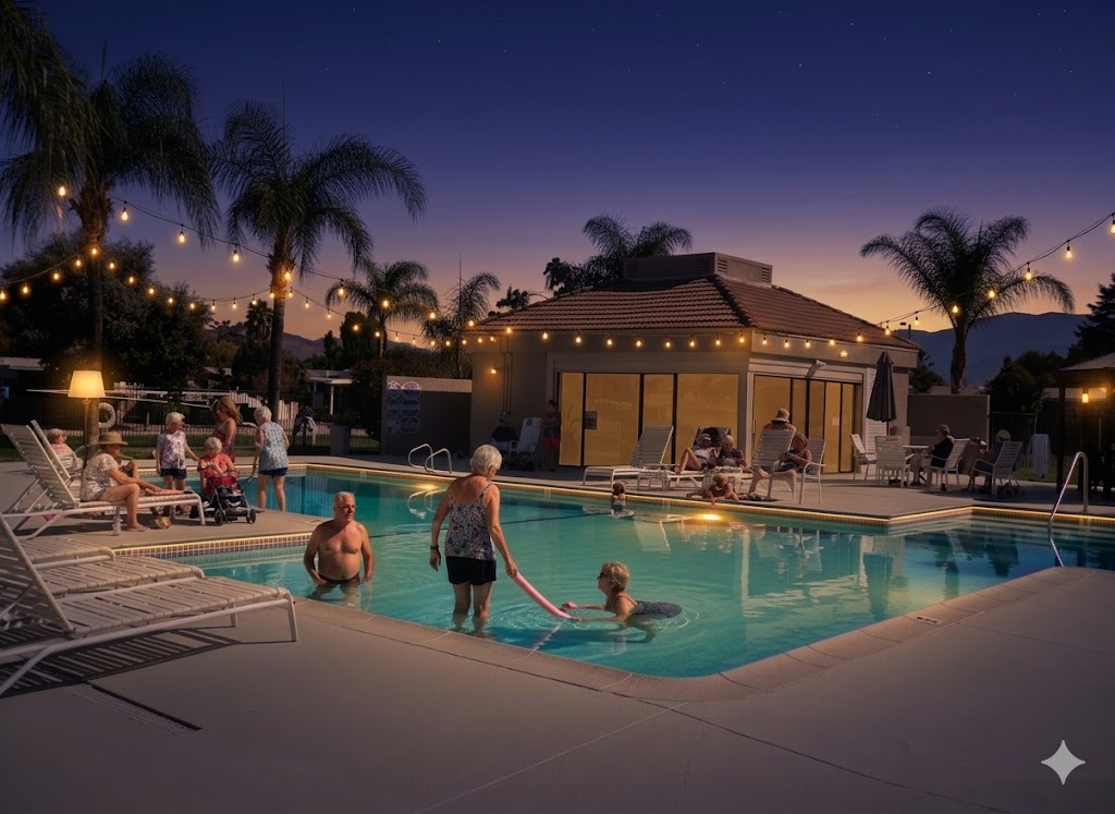 Evening Pool Time
