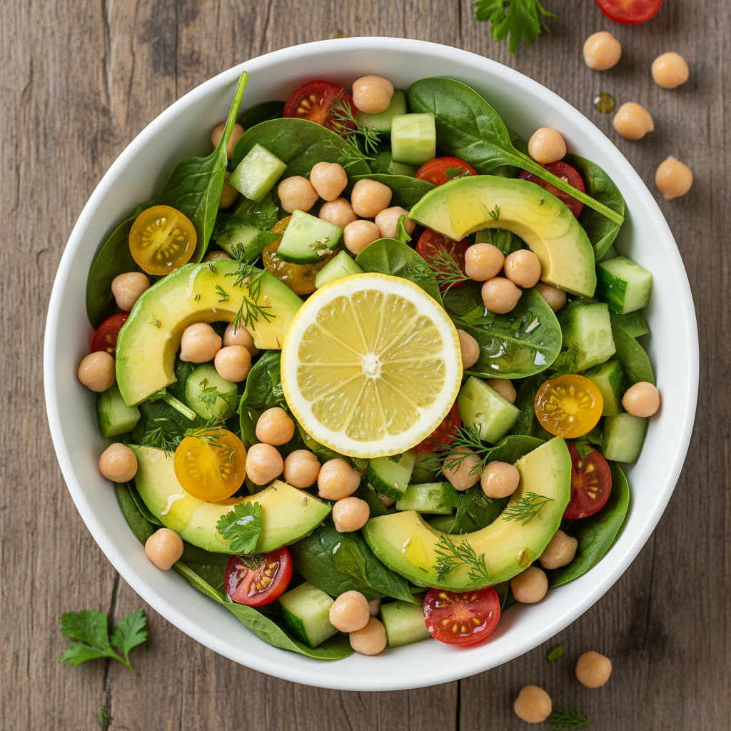 Chickpea & Avocado Salad Bowl