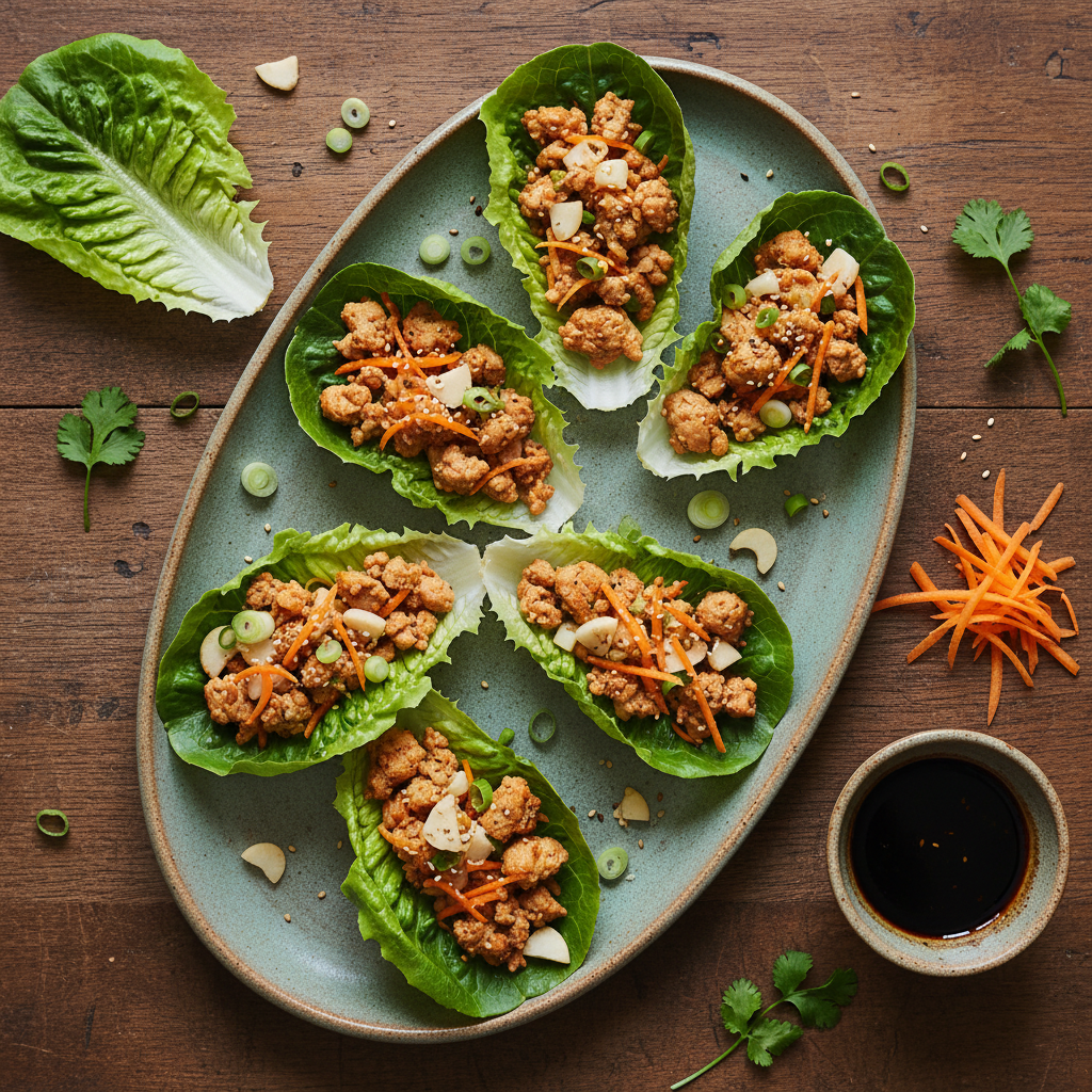 Turkey & Veggie Lettuce Wraps