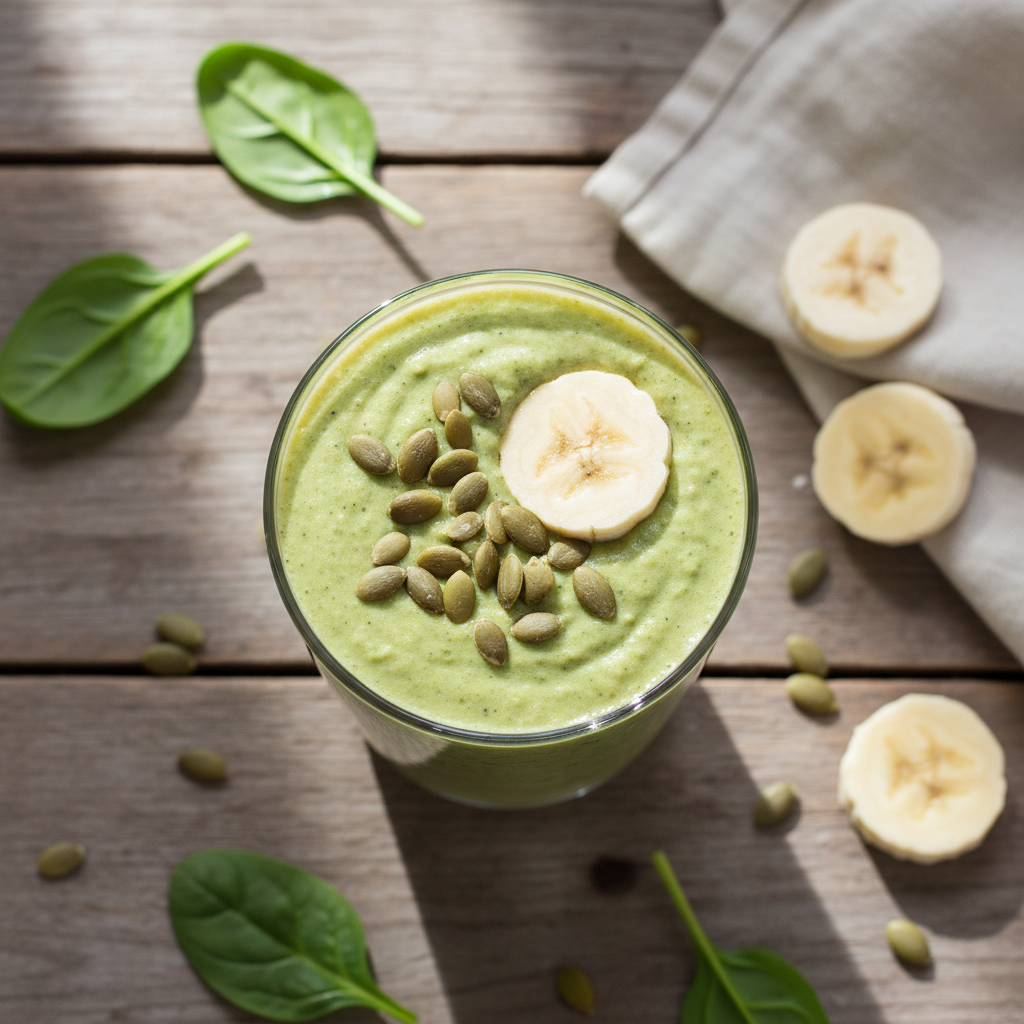 Avocado Spinach Green Smoothie
