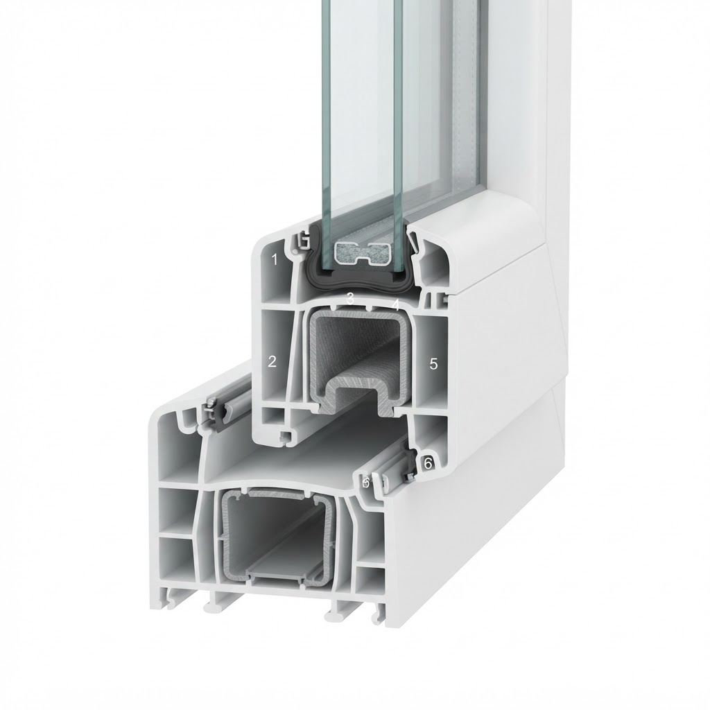 Elegant Thermofibra 76x — Sistema PVC Deceuninck
